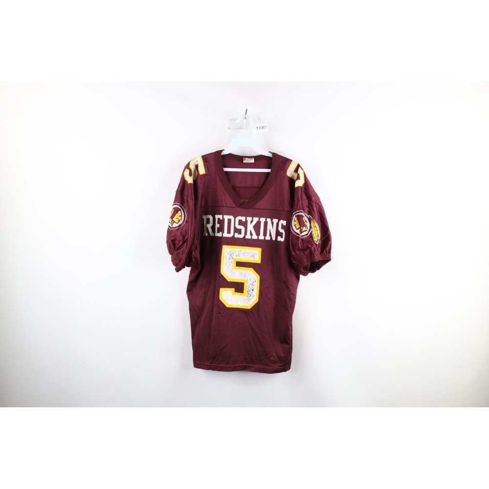 Vtg 90s Wilson Mens Medium Distressed Washington Redskins Football Jersey USA